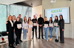 Отлично представяне на първия випуск на Студентска академия Janet в Бургаския държавен университет